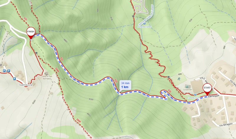 Monte Podona da Selvino – Sentiero