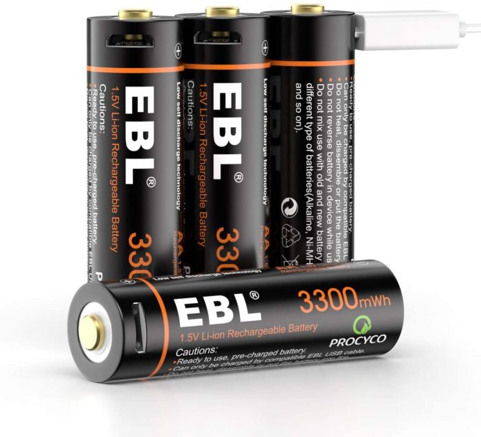 batterie 1.5v ricaricabili