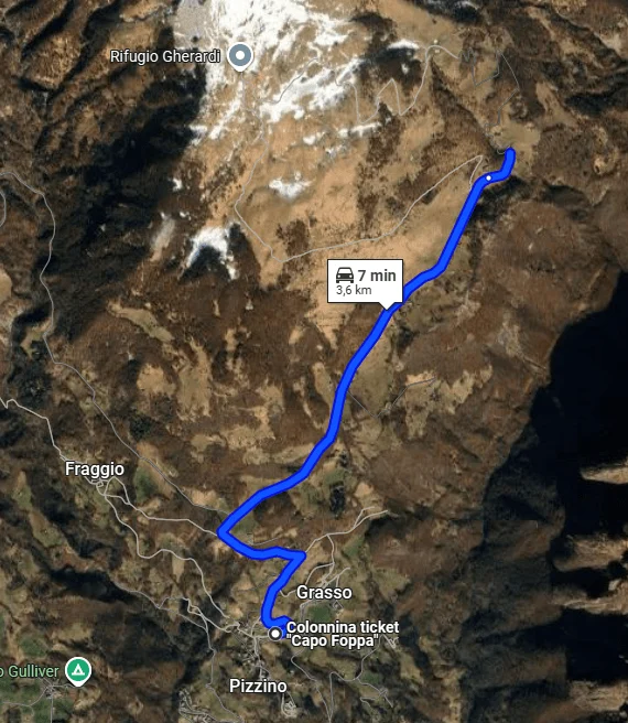 Pizzo Baciamorti da Capo Foppa – Come arrivare
