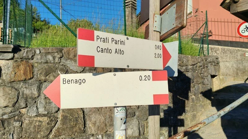 Canto Alto da Cler (Sedrina) – Sentiero – foto 2