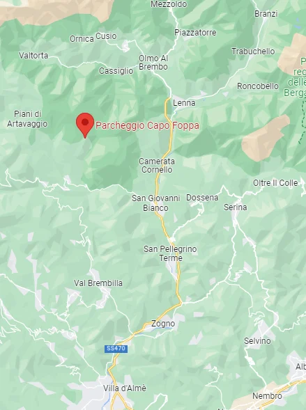 Monte Sodadura da Capo Foppa – Parcheggio