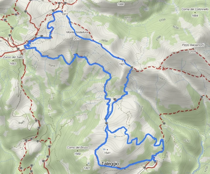 sentiero ad anello per il Sodadura