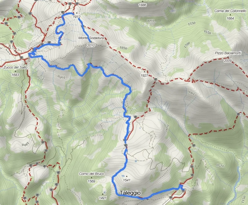 Monte Sodadura da Capo Foppa – Discesa con anello