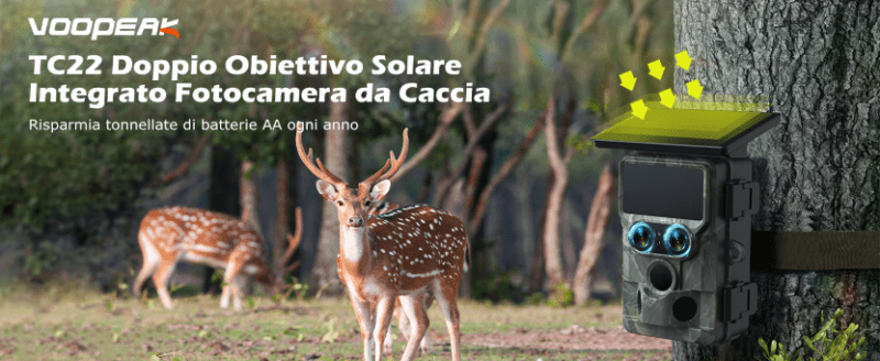 Le Migliori Fototrappole con Pannello Solare