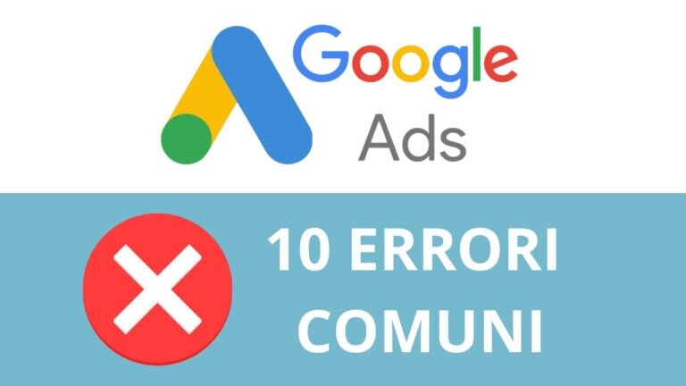 ERRORI GOOGLE ADS