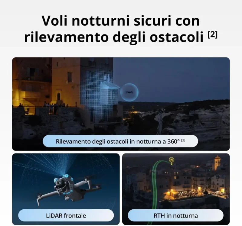 DJI Mini 5 Pro rillevamento ostacoli