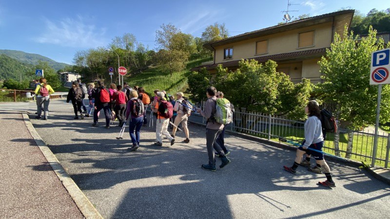 Sentiero delle Calchere in Val Brembilla