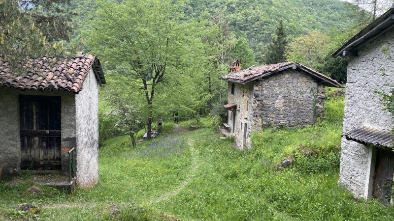 Sentiero delle Calchere in Val Brembilla
