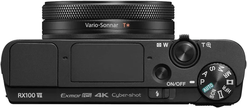 Sony RX 100 VII dall'alto