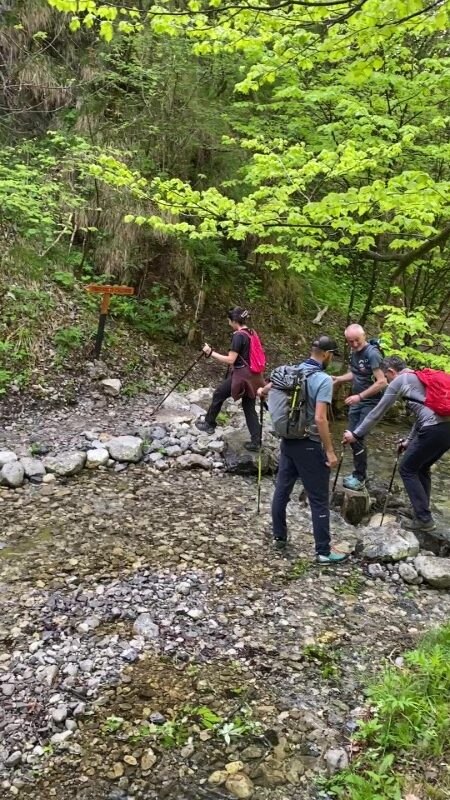 Sentiero delle Calchere in Val Brembilla