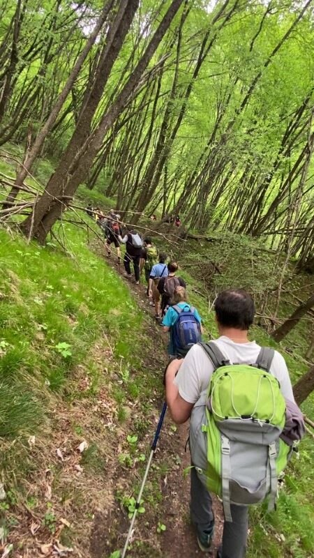 Sentiero delle Calchere in Val Brembilla