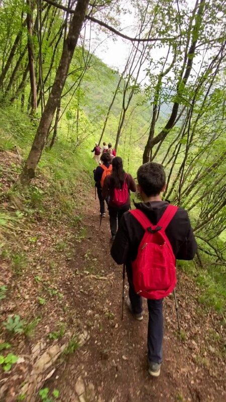 Sentiero delle Calchere in Val Brembilla