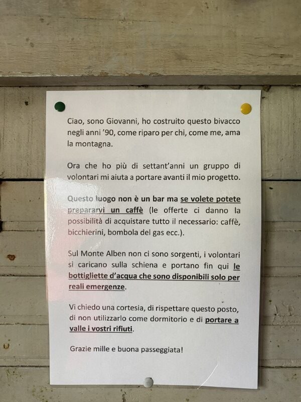 Baita del Gioan sull'Alben