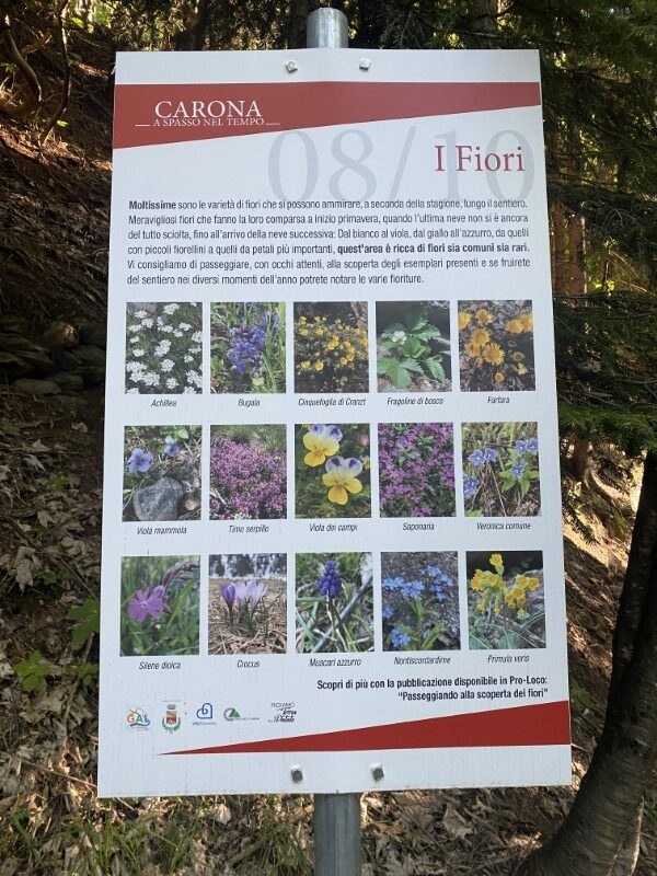 Sentiero "Carona a spasso nel tempo"