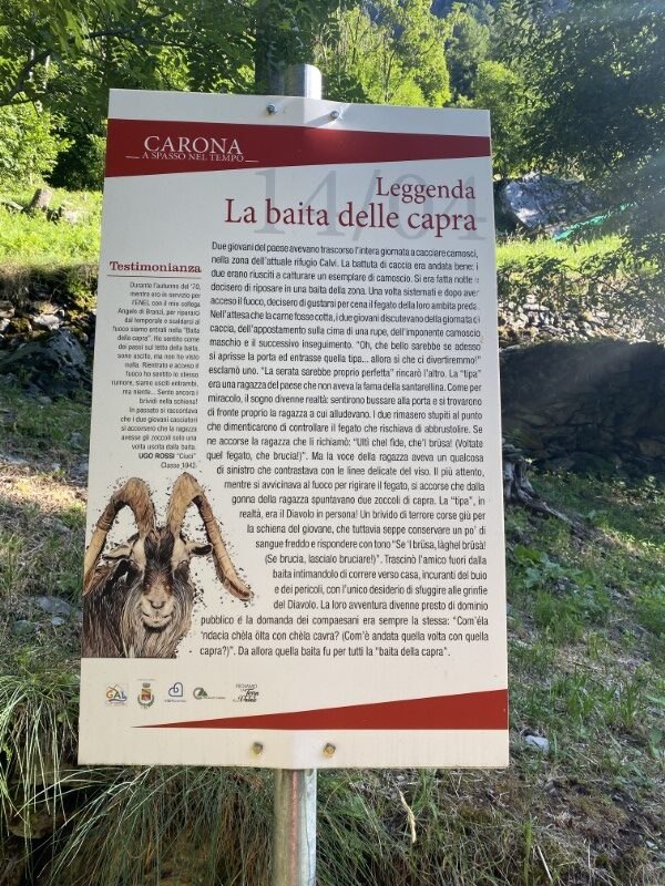 Sentiero "Carona a spasso nel tempo"