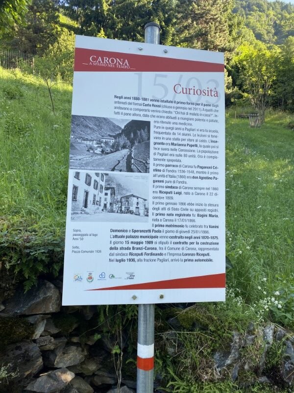 Sentiero "Carona a spasso nel tempo"