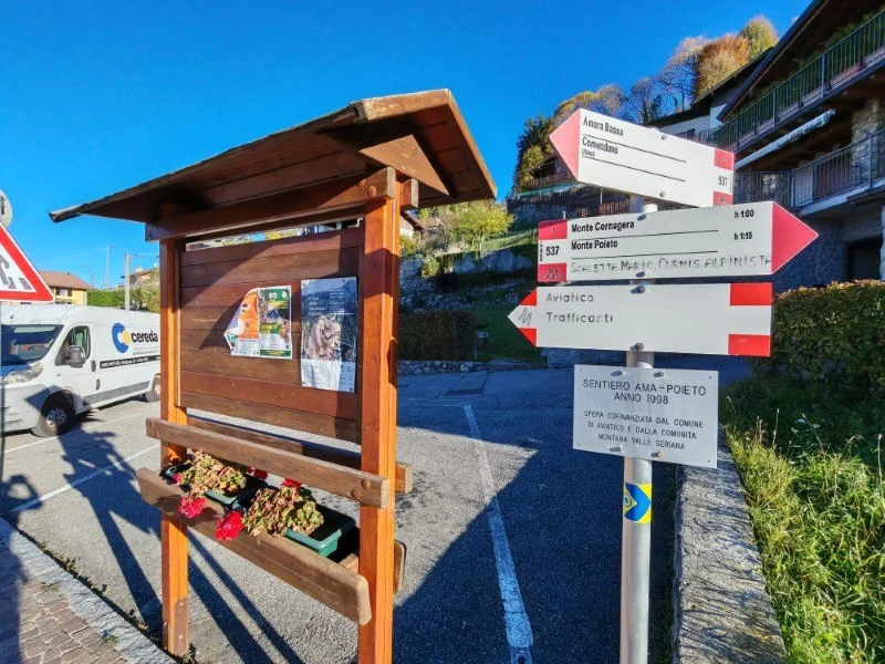 Monte Cornagera dal canyon (EE) – Sentiero