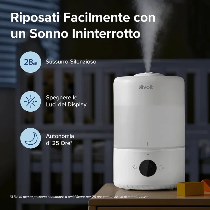 Umidificatore smart levoit