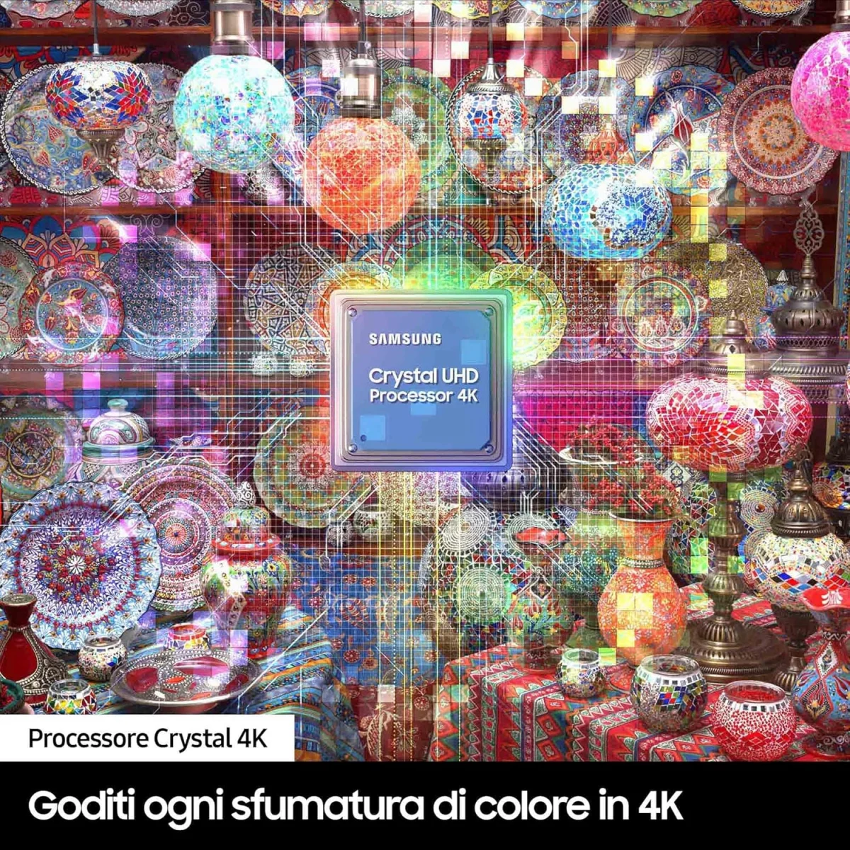Samsung UE98DU9070UXZT processore crystal 4k