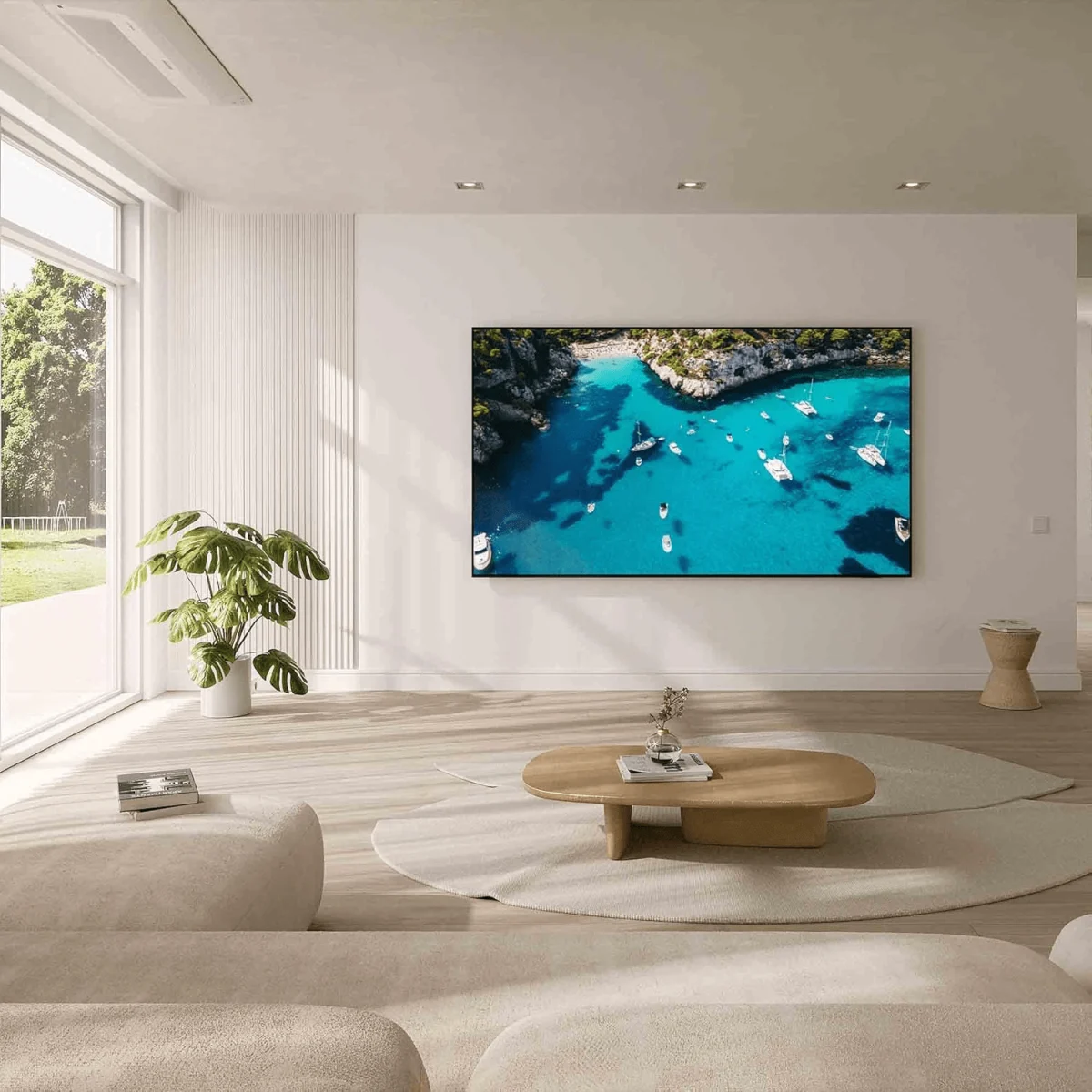 Samsung UE98DU9070UXZT sulla parete