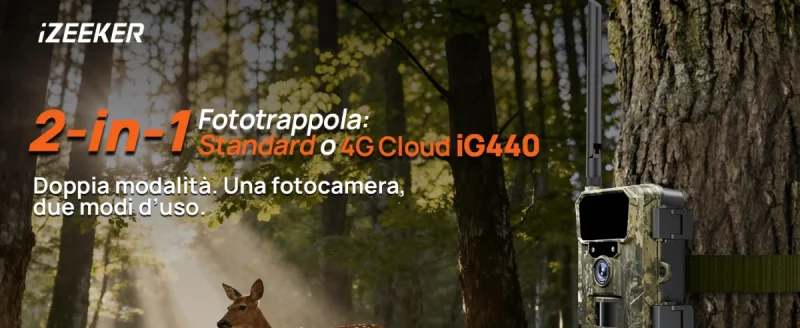 Recensione Fototrappola Izeeker iG 440