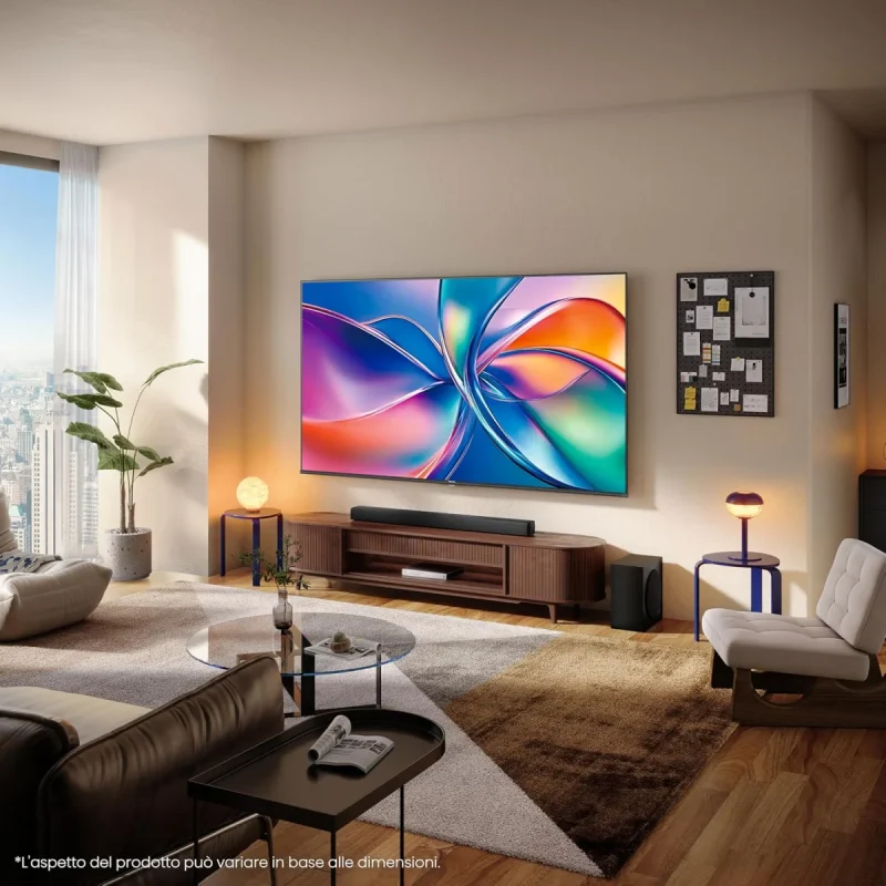 Hisense TV 85" QLED 4K 2025 85E78Q, Smart TV VIDAA U8, Dolby Vision, HDR 10+