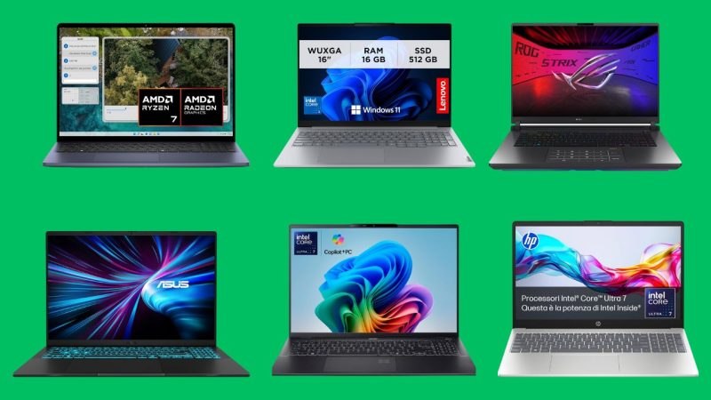 I migliori Notebook da 16 pollici 💻 [Luglio 2026]