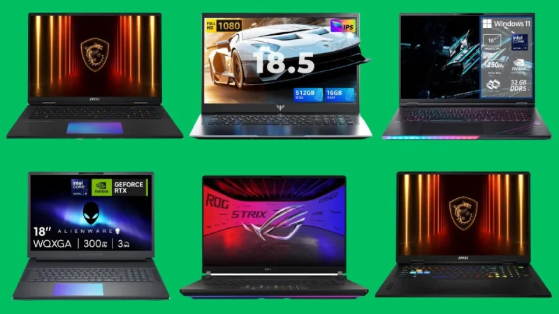 Notebook da 18 pollici