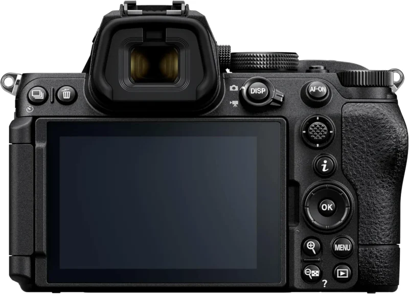 Nikon Z5II vista posteriore