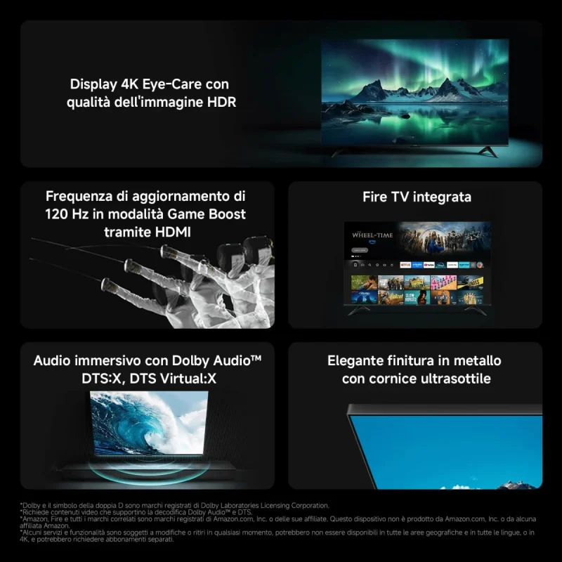 XIAOMI TV F 55 pollici caratteristiche