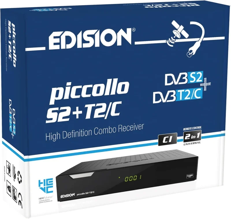 EDISION PICCOLLO S2+T2 decoder combo