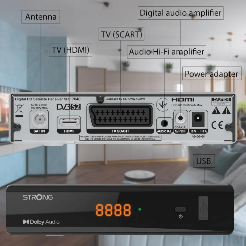 Strong SRT 7040 decoder satellitare