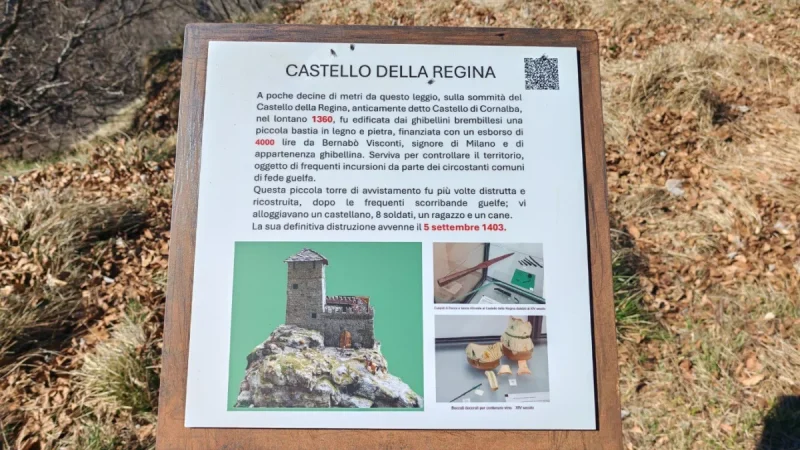 Pizzo Cerro e Castel Regina da Cavaglia – Castello Regina (1424 m)