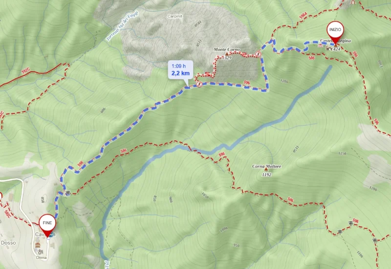 Pizzo Cerro e Castel Regina da Cavaglia – Discesa con anello