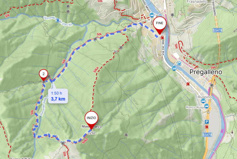 Monte Zucco da San Pellegrino Terme – Discesa con anello