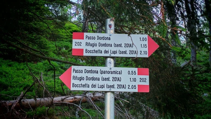 sentiero variante panoramica rifugio Dordona