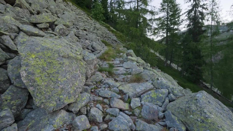 sentiero variante panoramica rifugio Dordona