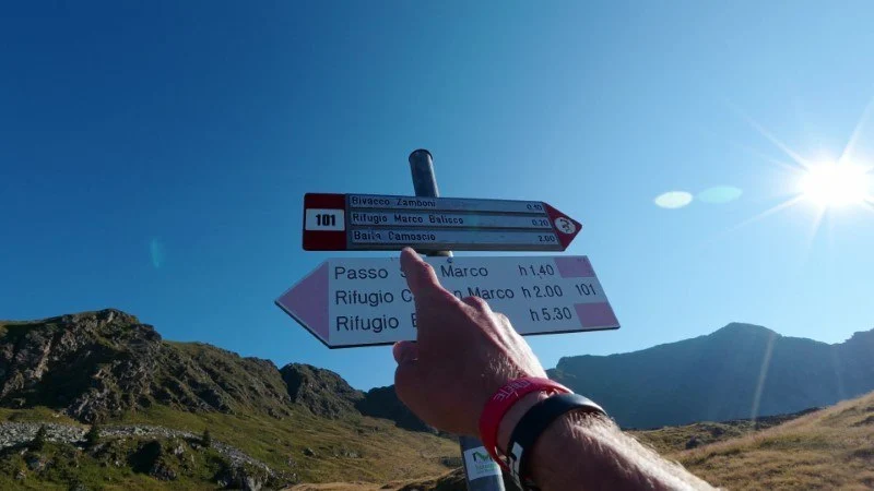 sentiero per il rifugio balicco